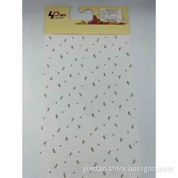 Salt Shrinking 100% Cotton Colour-woven Crepe Fabric